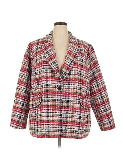 Pre-owned Eloquii Blazer Jacket In Red