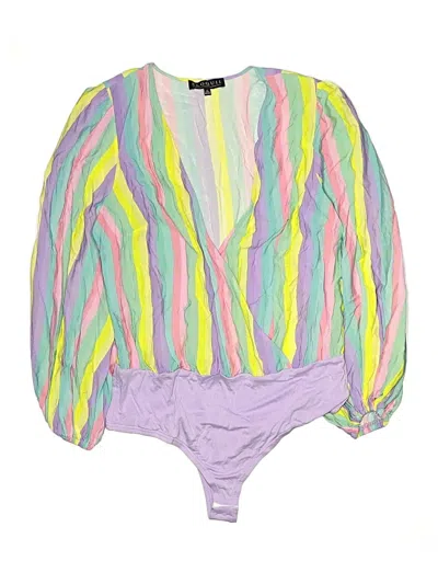 Pre-owned Eloquii Bodysuit In Purple