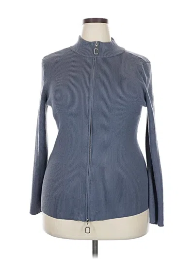 Pre-owned Eloquii Cardigan Sweater In Blue