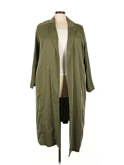 Pre-owned Eloquii Cardigan Sweater In Green