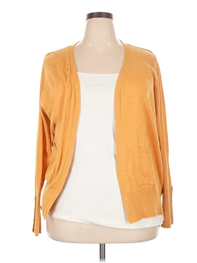 Pre-owned Eloquii Cardigan Sweater In Orange