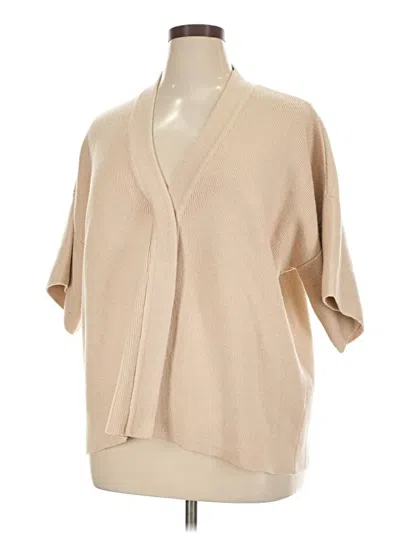 Pre-owned Eloquii Cardigan Sweater In Tan