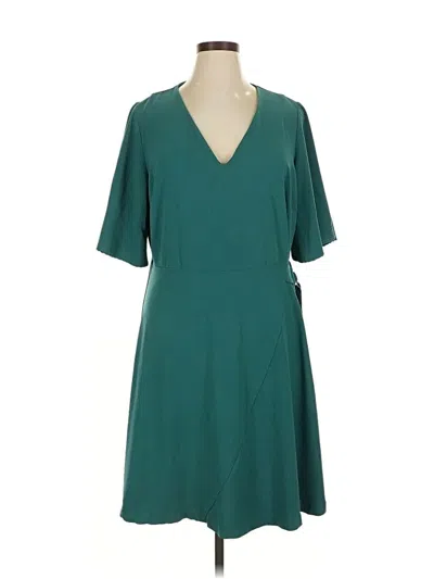 Pre-owned Eloquii Casual Dress In Blue