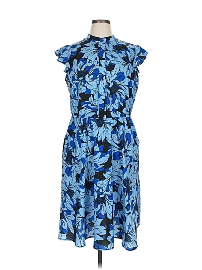 Pre-owned Eloquii Casual Dress In Blue