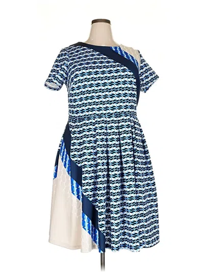 Pre-owned Eloquii Casual Dress In Blue