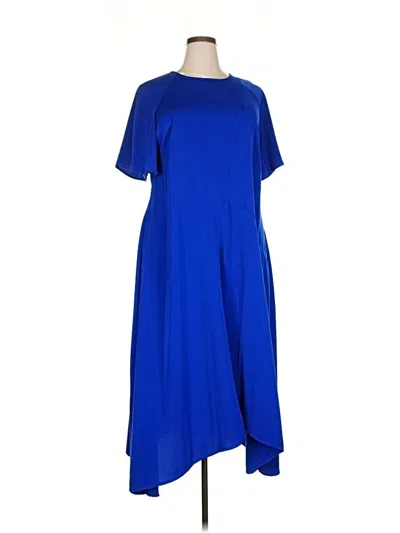 Pre-owned Eloquii Casual Dress In Blue