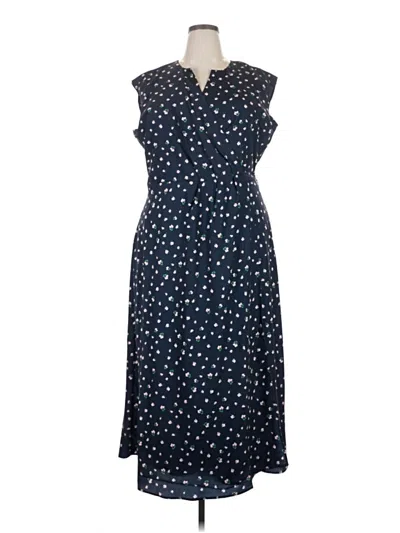 Pre-owned Eloquii Casual Dress In Blue