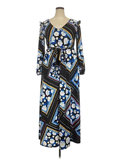 Pre-owned Eloquii Casual Dress In Blue