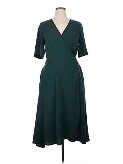 Pre-owned Eloquii Casual Dress In Blue