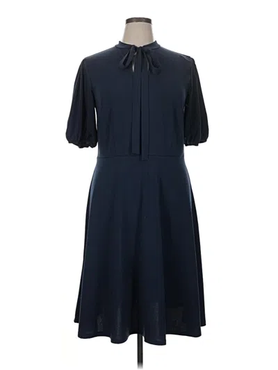 Pre-owned Eloquii Casual Dress In Blue