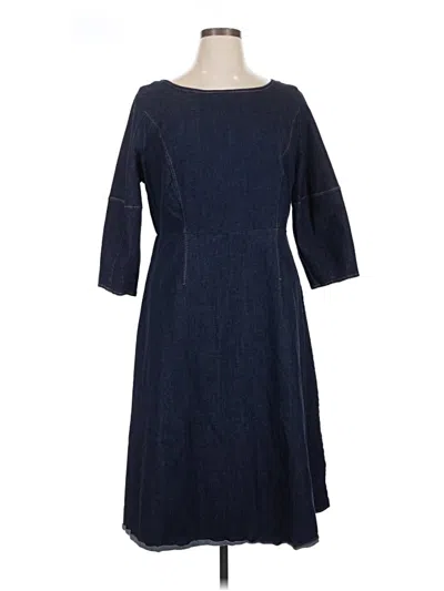 Pre-owned Eloquii Casual Dress In Blue