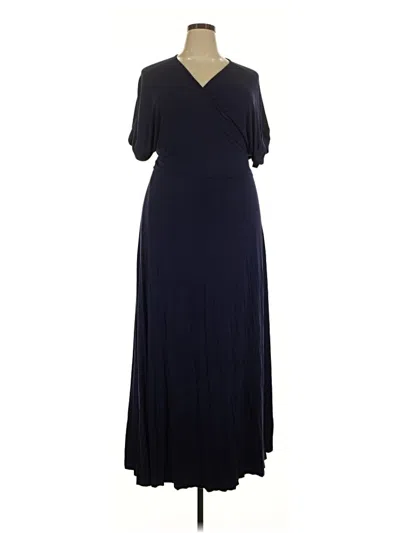 Pre-owned Eloquii Casual Dress In Blue