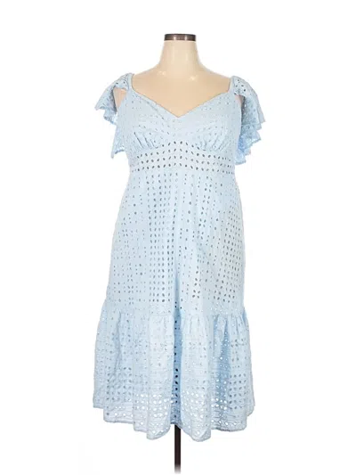 Pre-owned Eloquii Casual Dress In Blue