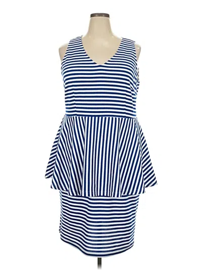 Pre-owned Eloquii Casual Dress In Blue