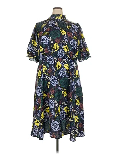 Pre-owned Eloquii Casual Dress In Blue