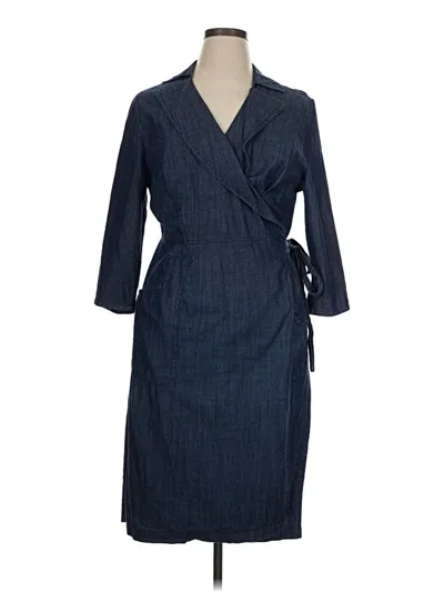 Pre-owned Eloquii Casual Dress In Blue