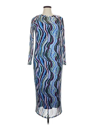 Pre-owned Eloquii Casual Dress In Blue