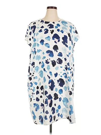 Pre-owned Eloquii Casual Dress In Blue