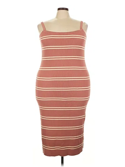 Pre-owned Eloquii Casual Dress In Brown