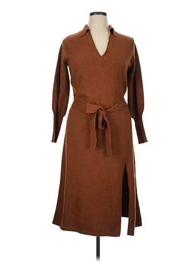 Pre-owned Eloquii Casual Dress In Brown