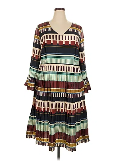 Pre-owned Eloquii Casual Dress In Brown