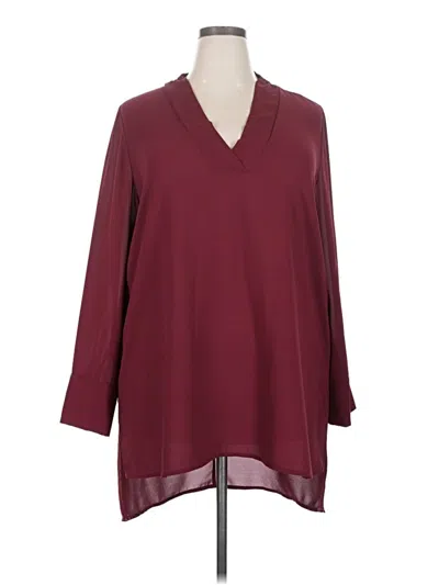 Pre-owned Eloquii Casual Dress In Burgundy