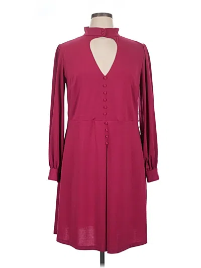 Pre-owned Eloquii Casual Dress In Burgundy