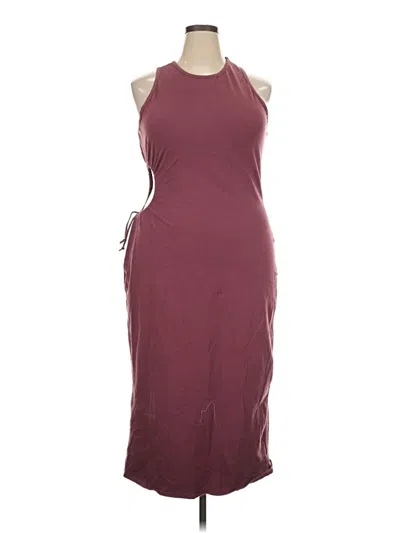 Pre-owned Eloquii Casual Dress In Burgundy