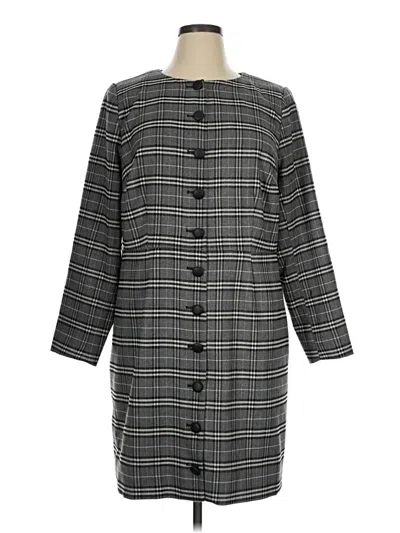 Pre-owned Eloquii Casual Dress In Gray