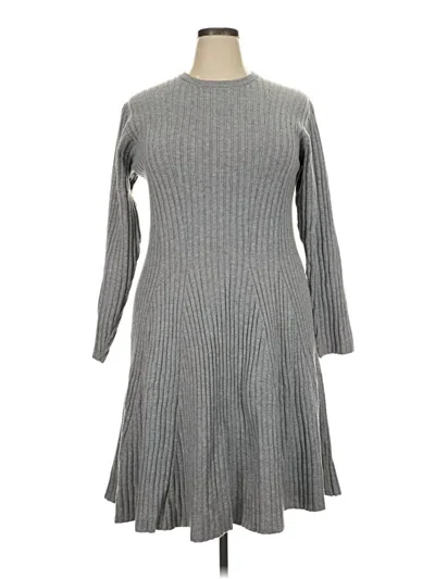Pre-owned Eloquii Casual Dress In Gray