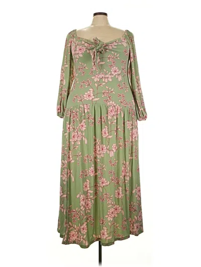 Pre-owned Eloquii Casual Dress In Green