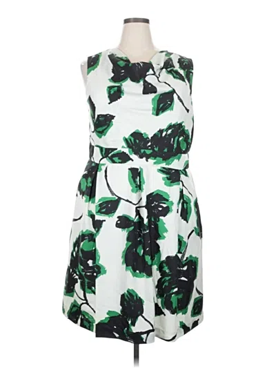 Pre-owned Eloquii Casual Dress In Green