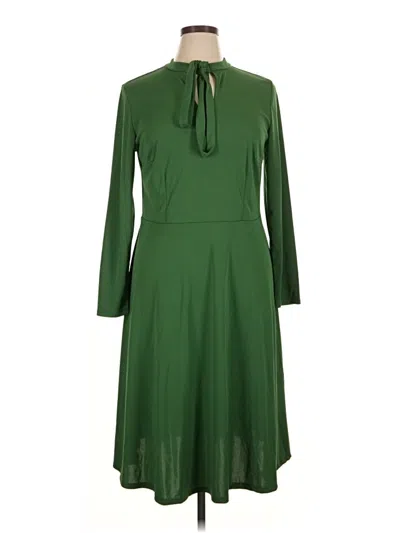 Pre-owned Eloquii Casual Dress In Green