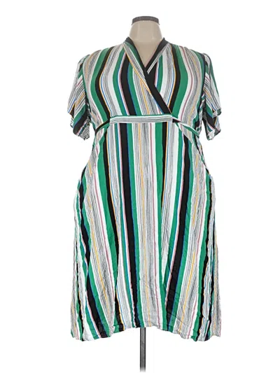 Pre-owned Eloquii Casual Dress In Green