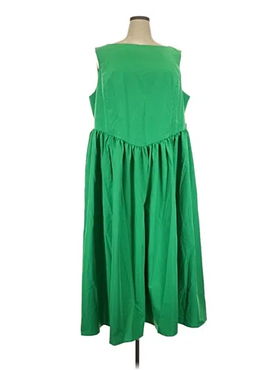 Pre-owned Eloquii Casual Dress In Green