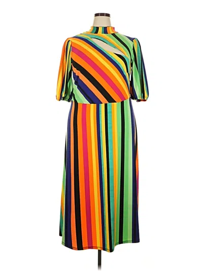 Eloquii Casual Dress In Green