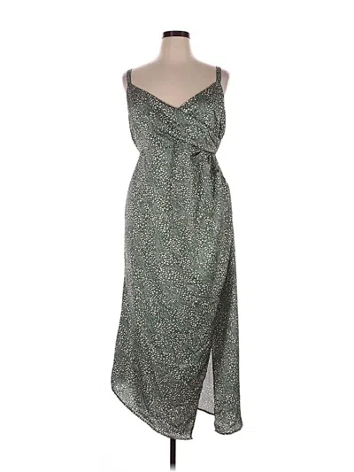 Pre-owned Eloquii Casual Dress In Green