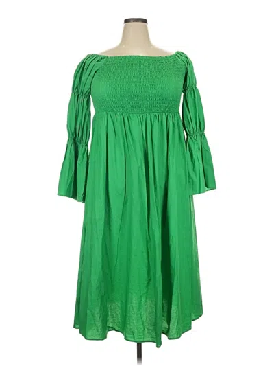 Pre-owned Eloquii Casual Dress In Green