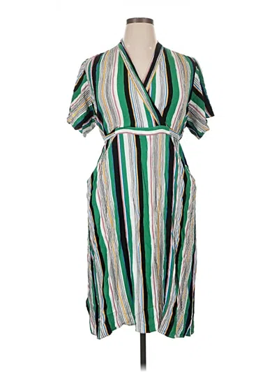 Pre-owned Eloquii Casual Dress In Green