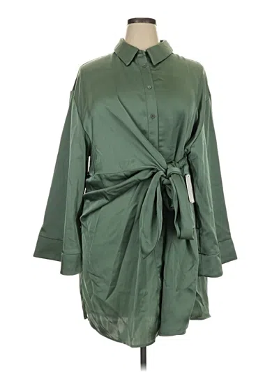 Pre-owned Eloquii Casual Dress In Green