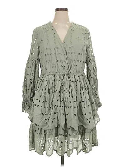 Pre-owned Eloquii Casual Dress In Green