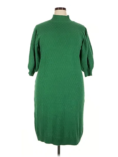 Pre-owned Eloquii Casual Dress In Green