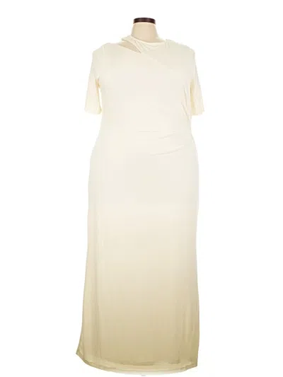 Pre-owned Eloquii Casual Dress In Ivory