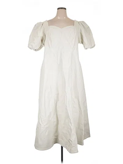 Pre-owned Eloquii Casual Dress In Ivory