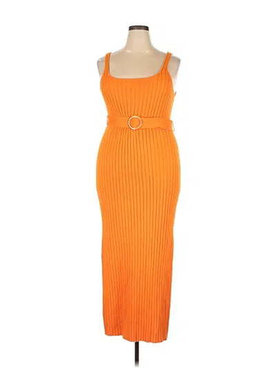 Pre-owned Eloquii Casual Dress In Orange