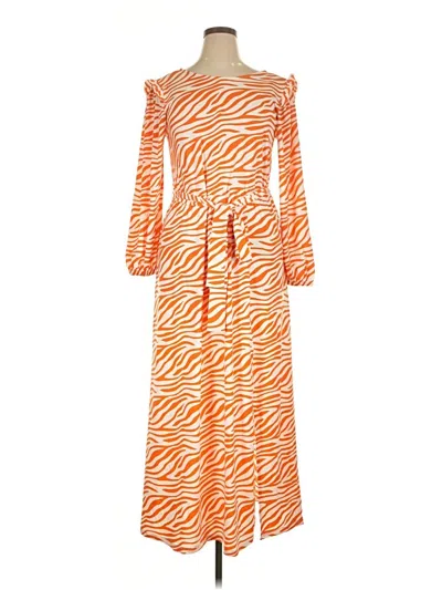 Pre-owned Eloquii Casual Dress In Orange