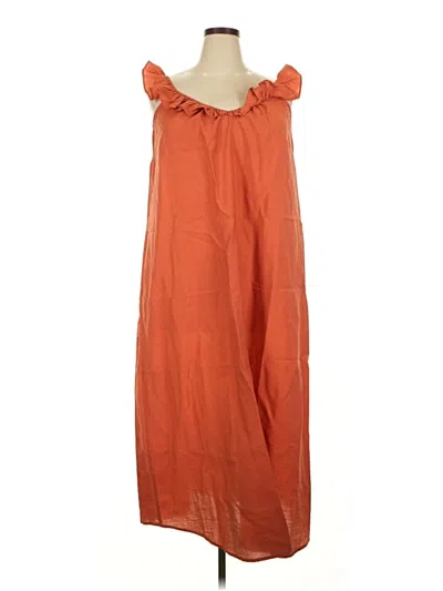 Pre-owned Eloquii Casual Dress In Orange