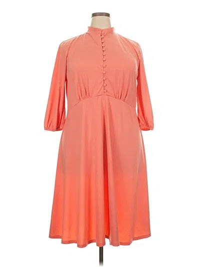 Pre-owned Eloquii Casual Dress In Orange
