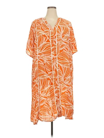 Pre-owned Eloquii Casual Dress In Orange