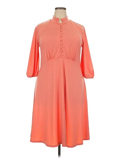 Pre-owned Eloquii Casual Dress In Orange